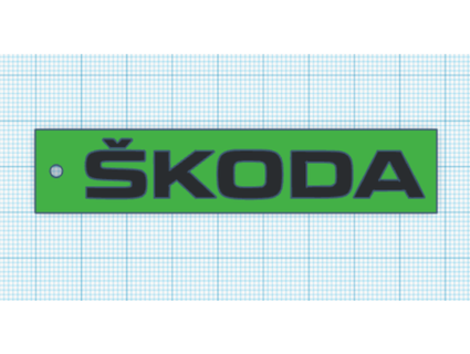 skoda keychain stefan210493 3d print model - Mito3D