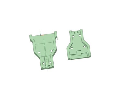 mingda d2 hotbed cable clamp marchie 3d print model - Mito3D