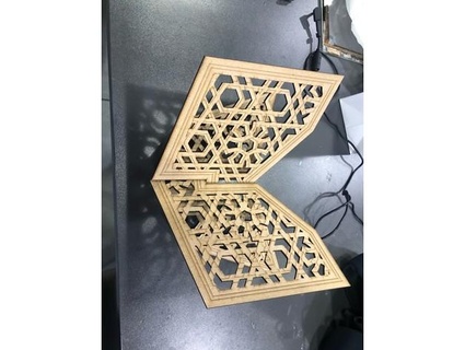 book holder- islamic pattern techworks 3d print model - Mito3D