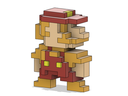 Super Mario 8 Bits klassisch Arribasraul 3d print model - Mito3D