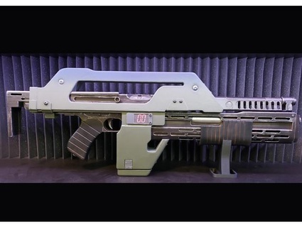 aliens pulse rifle m41a - moving parts new shotgun update props3dpro  3d print model - Mito3D