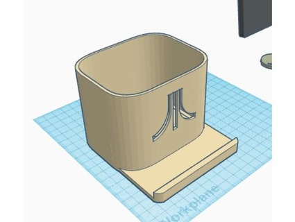 atari cell stand cup holder rkxone 3d print model - Mito3D
