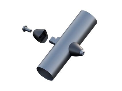 tubo descendente cambiador jefe cubierta carcasa funda Tármik 3d print model - Mito3D