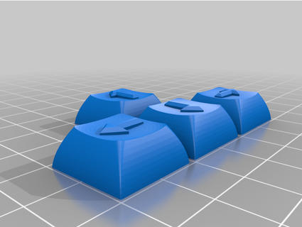 arrow keycaps tomimfo08 3d print model - Mito3D