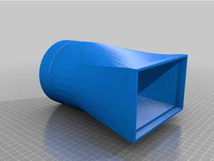ventilador saída quadrado volta orifício marteloshoj 3d print model - Mito3D