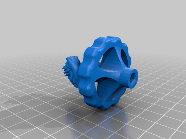 super saiyan goku extruder knob exiletemper 3D print model - Mito3D