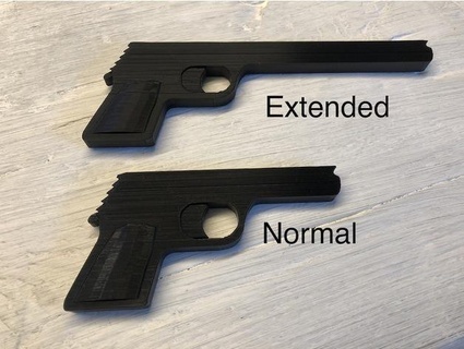 Gummi Band Gewehr verlängert Ausführung 3d print model - Mito3D
