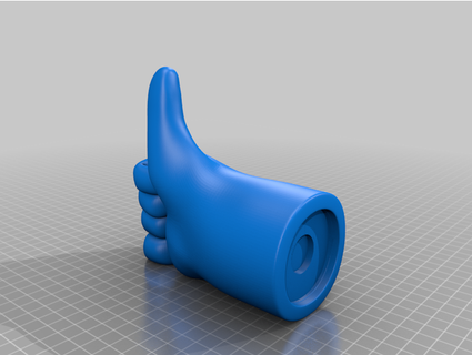 cartoon hand like - 3 parts pauloblank 3d print model - Mito3D