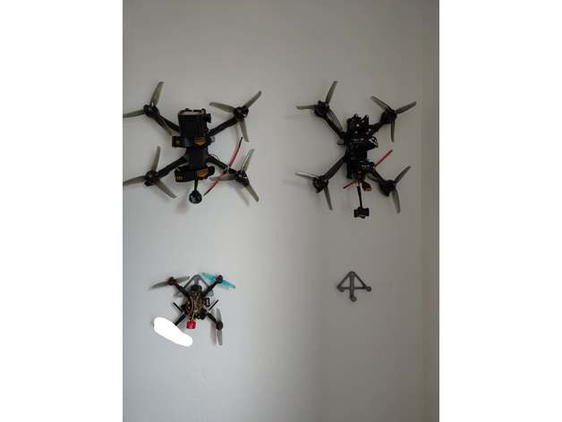 fpv drone parete appendiabiti distanziatore rhaendel 3D print model - Mito3D