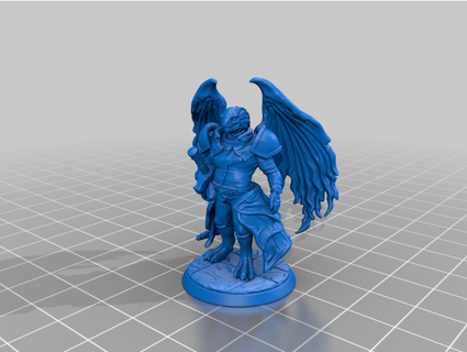 dragonborn miniture dnd pathfinder powerful3dprints 3d print model - Mito3D