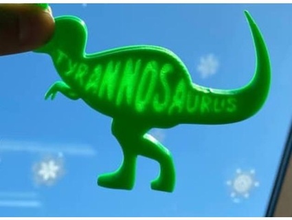 tyrannosaure lithophane luminette 3d print model - Mito3D