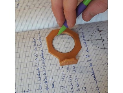 círculo estêncil trigonometria plidcreations 3d print model - Mito3D