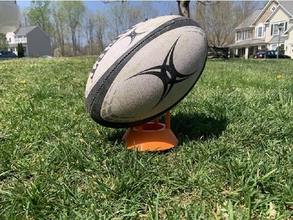 rugby coup pied tee 3d imprimante 3d print model - Mito3D