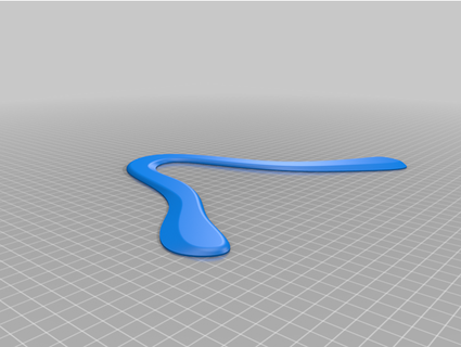 two and half bladed Boomerang Joint 3d print model - Mito3D
