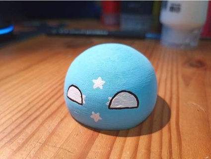 polandball aka Countryball Schleim blöd Mochi ch4071c n3u7r4l 3d print model - Mito3D