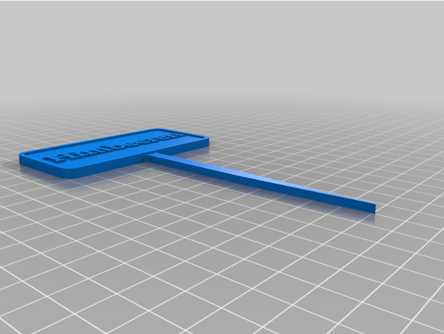 giardinaggio segni secchione crisi 3D print model - Mito3D