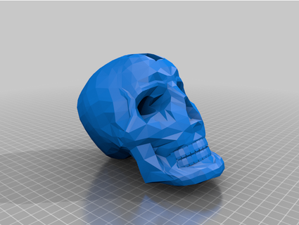 skull usb holder jammy745 3d print model - Mito3D
