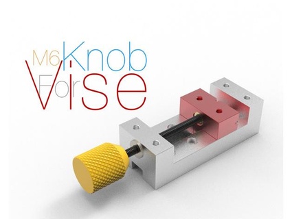 Knopf m6 Schraubstock Perinski 3d print model - Mito3D