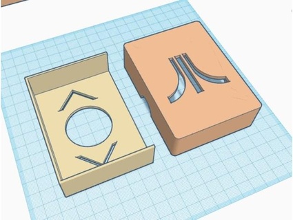 atari jugando tarjeta caso funda rkxone 3d print model - Mito3D