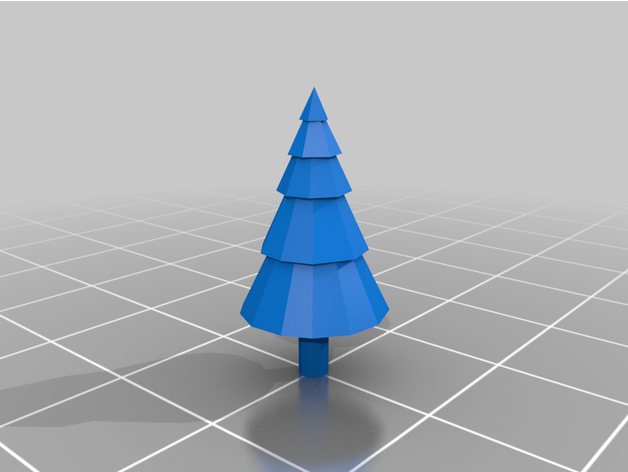 düşük poli ağaç a2stl thebigtricky 3D print model - Mito3D
