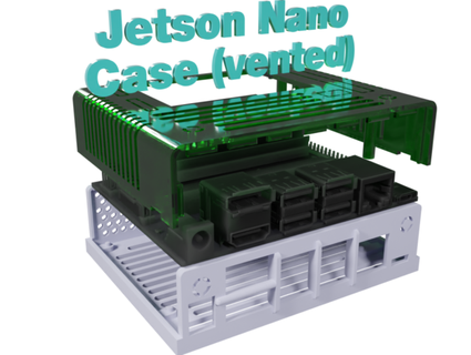 jetson nano case vented teque5 3d print model - Mito3D
