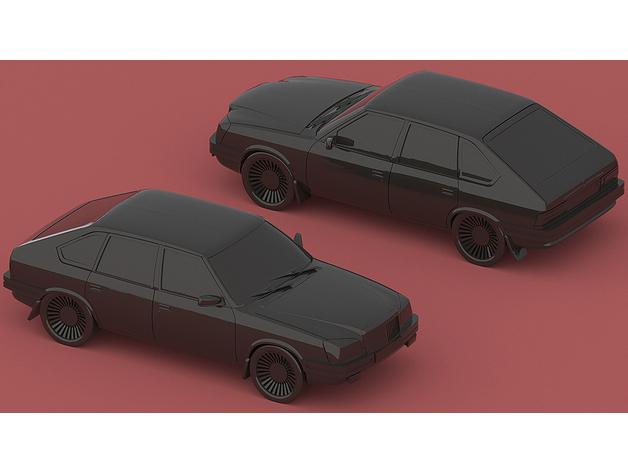 москвич kalite hatchback gerçek şefkatli anne 3D print model - Mito3D