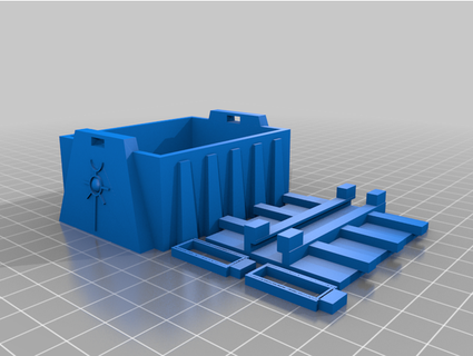 necron dice holder citizenkhaine 3d print model - Mito3D