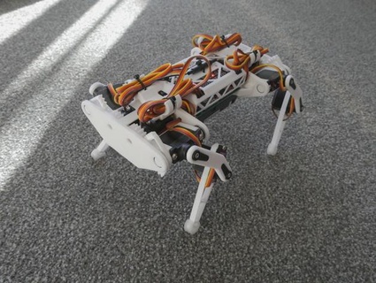 robot köpek ayaklı 12dof 3dof bacak uyku komitesi 3d print model - Mito3D