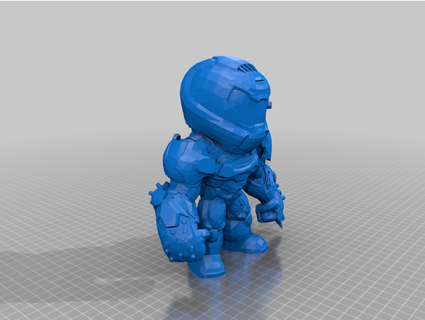 doom slayer toy sneekcreeper 3d print model - Mito3D