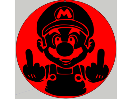 Mario orta parmak pla sopa 3d print model - Mito3D