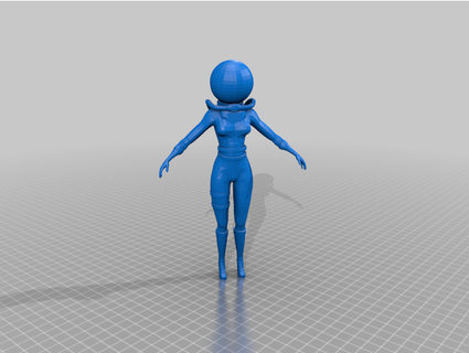 nuka cola space girl - tm lp jimjimjimmyjim 3d print model - Mito3D