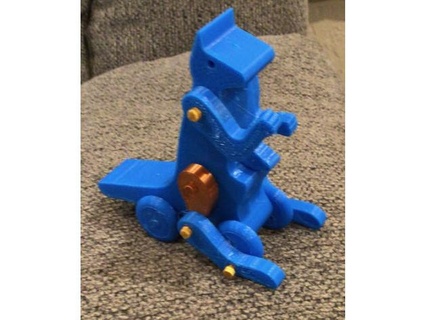 Springen Känguru ziehen Spielzeug 1 2 Größe Ukemann 3d print model - Mito3D