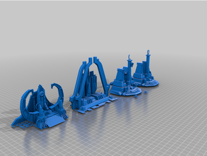 necron thrones - terrain lp jimjimjimmyjim 3d print model - Mito3D