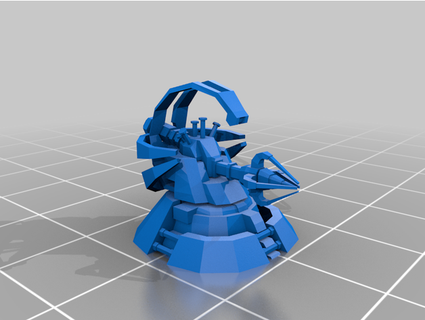 necron guass turrets - terrain lp jimjimjimmyjim 3d print model - Mito3D