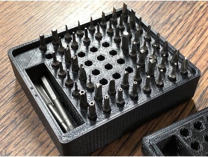 4mm hex box 64 adet vay çubuğu şeritli 3d print model - Mito3D