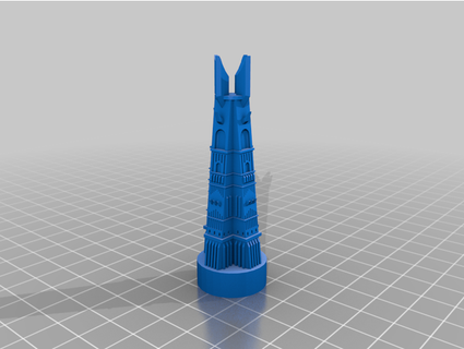saurumans orthanc tower isengard chesspiece noobieshuta 3d print model - Mito3D