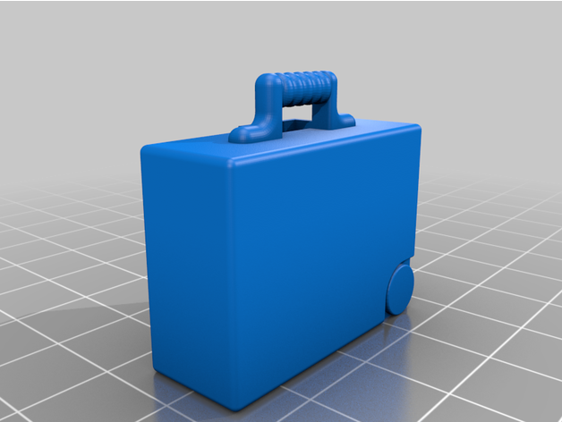Koffer glücklich Kind Spielzeug Gruppe Flughafen Tyrannei 3D print model - Mito3D