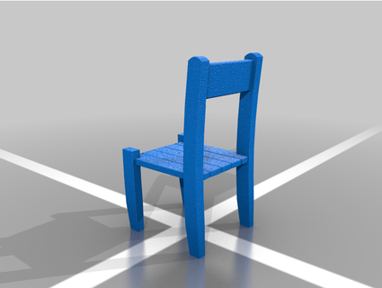 basic wooden chairstl thebigtricky 3d print model - Mito3D