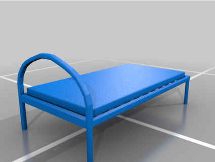 metal bed w mattresstl thebigtricky 3d print model - Mito3D