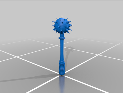blood lust spiked mace thebigtricky 3d print model - Mito3D