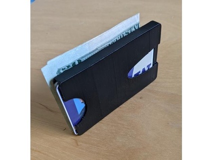 minimal flexible wallet money clip betamax 3d print model - Mito3D