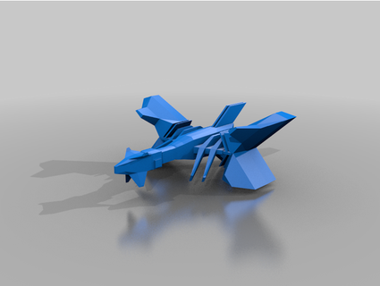 fighter spaceship thebigtricky 3d print model - Mito3D