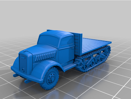 opel blitz maultier easy print windhamgraves 3d print model - Mito3D