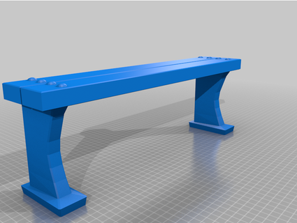 wood bench thebigtricky 3d print model - Mito3D