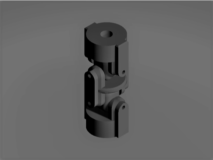 double cardan joint lj design 3d print model - Mito3D