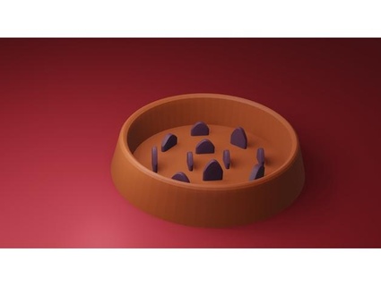 slowfeeder bowl cats dogs andac 3d print model - Mito3D