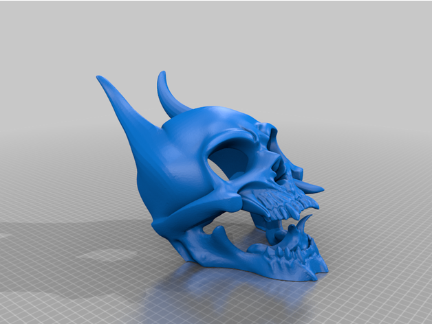 oni kafatası maske Doğrulanmış 3D print model - Mito3D