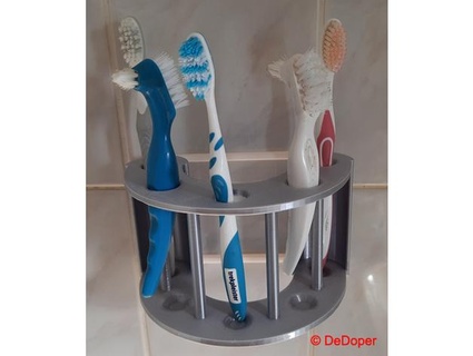 u tootbrush pared soporte dedoper 3d print model - Mito3D