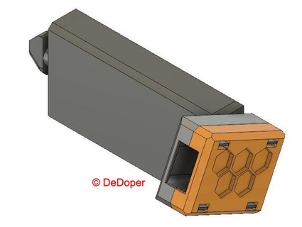 Prusa Mini USB Vorderseite Extender deoper 3d print model - Mito3D