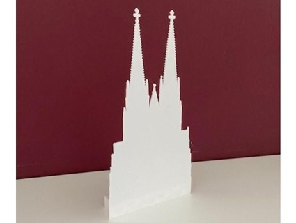 Köln Dom aufsteller lner dom prilchen 3d print model - Mito3D